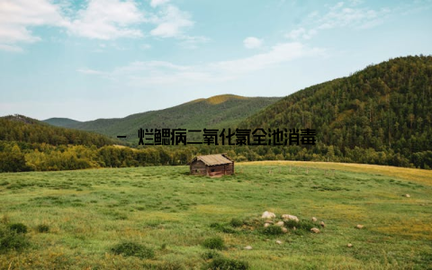 - 烂鳃病二氧化氯全池消毒