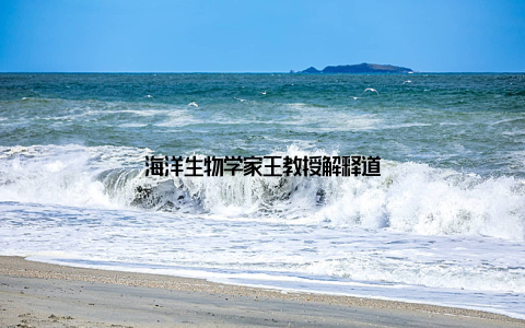 海洋生物学家王教授解释道