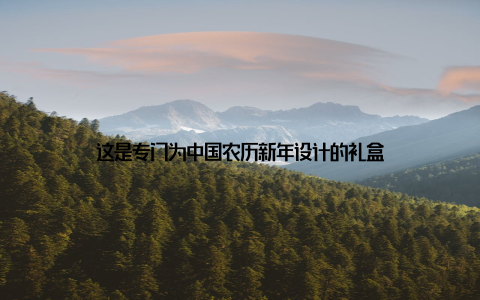 这是专门为中国农历新年设计的礼盒